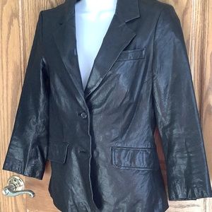 Genuine Leather Elizabeth and James,  blazer.  Sz 2